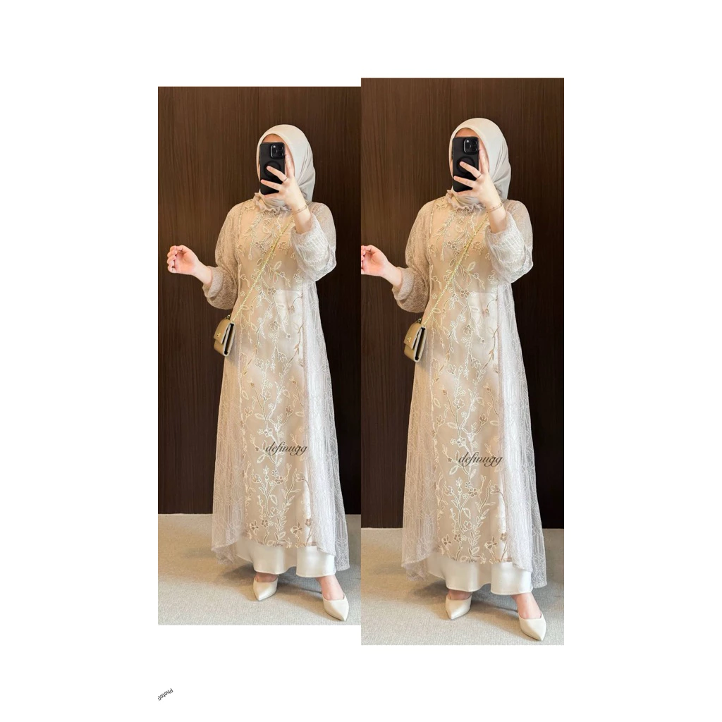 Napusha - Azzura Outer Deess | Outer Dress | Outer Dress | Outer Brukat | Outer Lebaran | Baju Lebaran